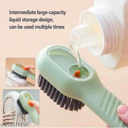 Automatic Liquid Shoe Cleaning Brush with Built-in Soap Dispenser