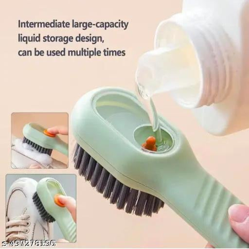 Automatic Liquid Shoe Cleaning Brush with Built-in Soap Dispenser