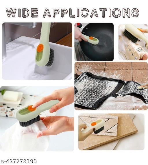 Automatic Liquid Shoe Cleaning Brush with Built-in Soap Dispenser
