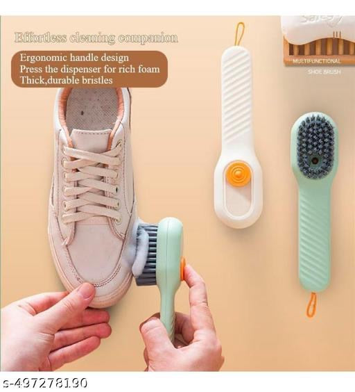 Automatic Liquid Shoe Cleaning Brush with Built-in Soap Dispenser